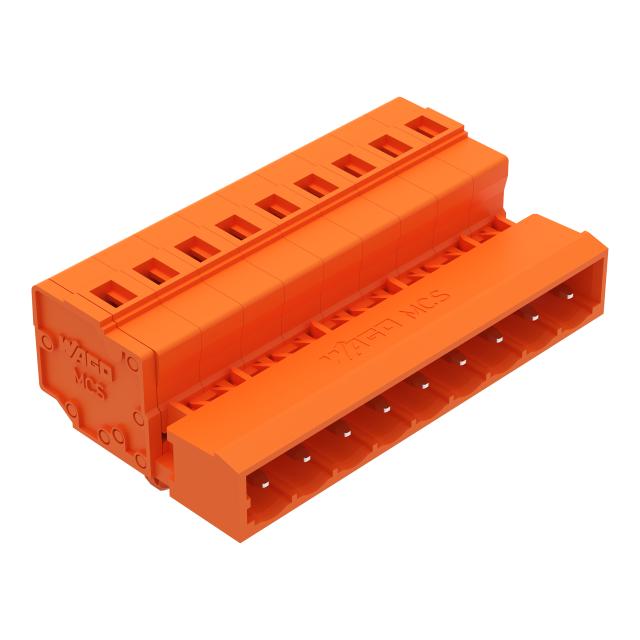 MCS-MIDI Classic wtyk 9-bieg. pomarańczowy raster 5,08 mm /50szt./ WAGO