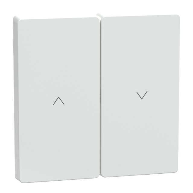 Klawisz podwójny żaluzjowy, biały lotos