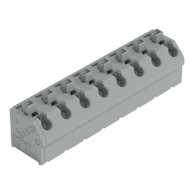Listwa zaciskowa do płytek drukowanych 8-biegunowa szara raster 7,5mm /15szt./ 250-608 WAGO