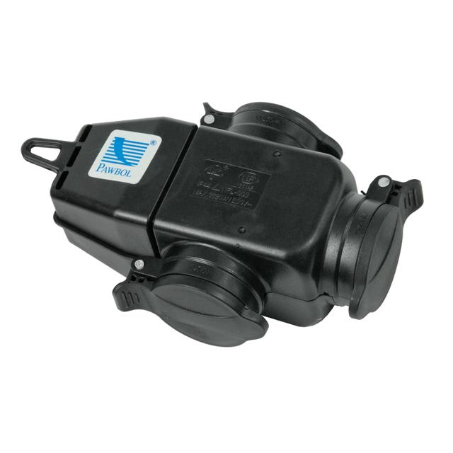 Rozgałęźnik potrójny NFL-003, IP 44 16A ~250V