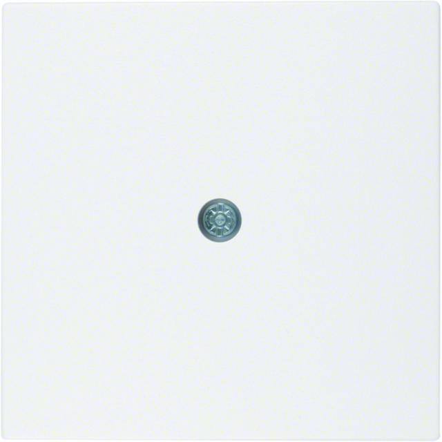 BERKER B.Kwadrat/S.1/B.3/B.7 Płytka czołowa do przyłączy kablowych biały 10191909 HAGER