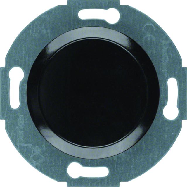 Serie 1930/Glas Zaślepka z płytką czołową czarny Berker 100921 WTF1001BG HAGER