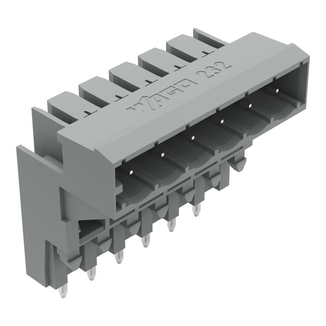 MCS-MIDI Classic wtyk podwyższony 6-bieg. szary raster 5 mm /50szt./ WAGO