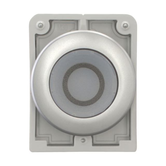M30C-FDL-W-X0 Przycisk podświetlany 30mm płaski biały O z samopowrotem 182929 EATON