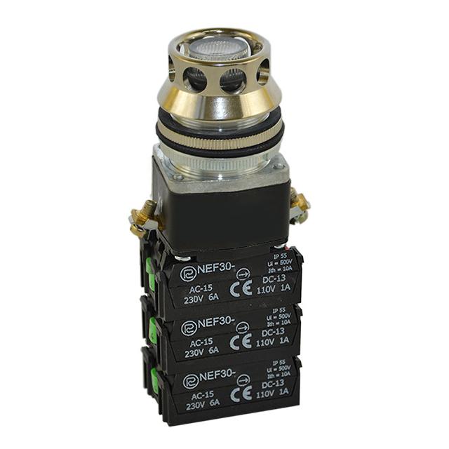 Przycisk NEF30-UKL2X4Y/24V bezbarwny W0-NEF30-UKL 2X4Y B PROMET