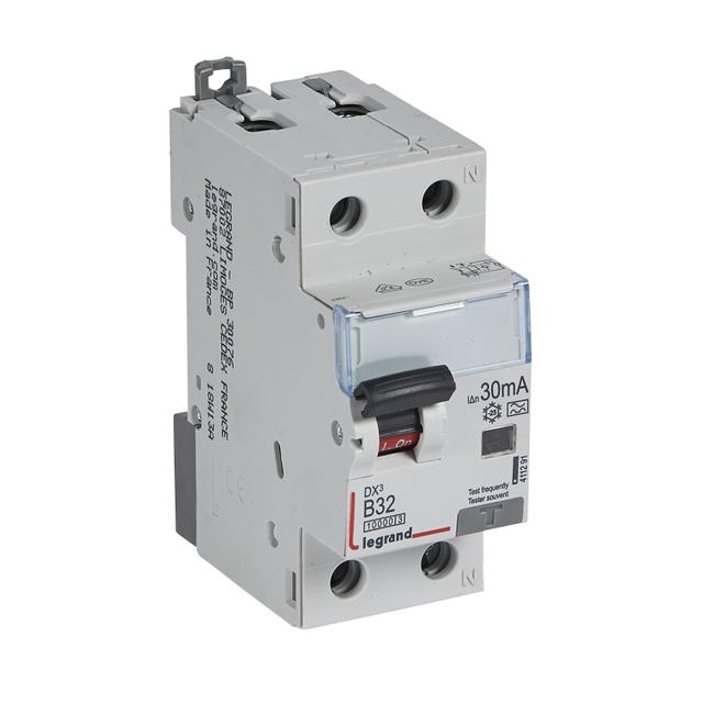 WYŁĄCZNIK RÓŻNICOWONADPRĄDOWY P 312 2P B 32A 30MA TYP A 10KA SERII DX3, Legrand