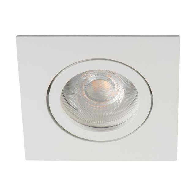 DALLA DTL-W Oczko sufitowe DALLA DTL-W kwadratowy stop aluminium kolor biały 1XGx5,3/GU10 22435 KANLUX