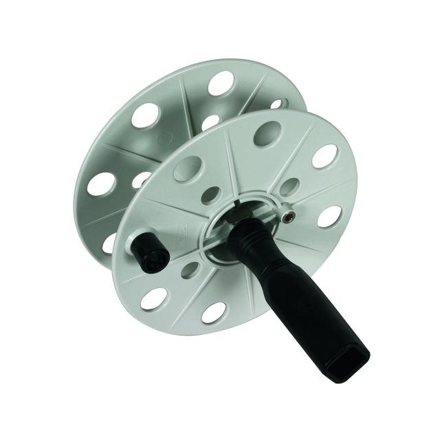 Bęben na przewód pomiarowy szer. 40 mm, pusty, tworzywo kolor szary