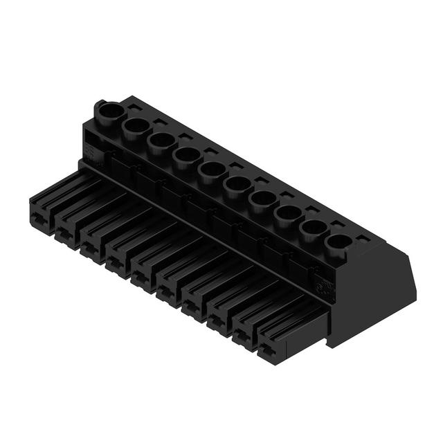 BVZ 7.62HP/10/180 SN BK BX Wtyk PCB (złącze wiązki), 7.62 mm, Liczba biegunów: 10, Przyłącze z jarzmem /50szt./ 1930020000 WEIDMÜLLER