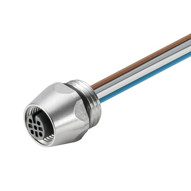 SAIE-M12B-4-0.5U-PG9 Złącze okrągłe, do wbudowania (z kablem), nr katalogowy 1861250000