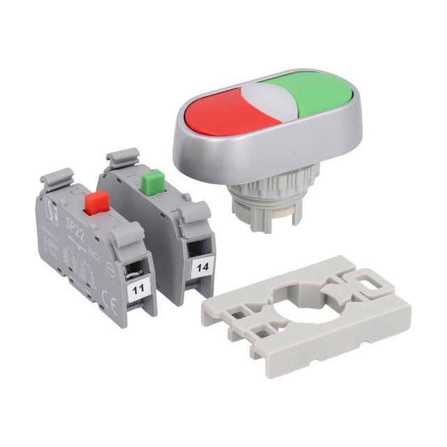 PRZYCISK DWUKLAWISZOWY 2 ROZ 2 ZWIERNY BIAŁO-CZARNY