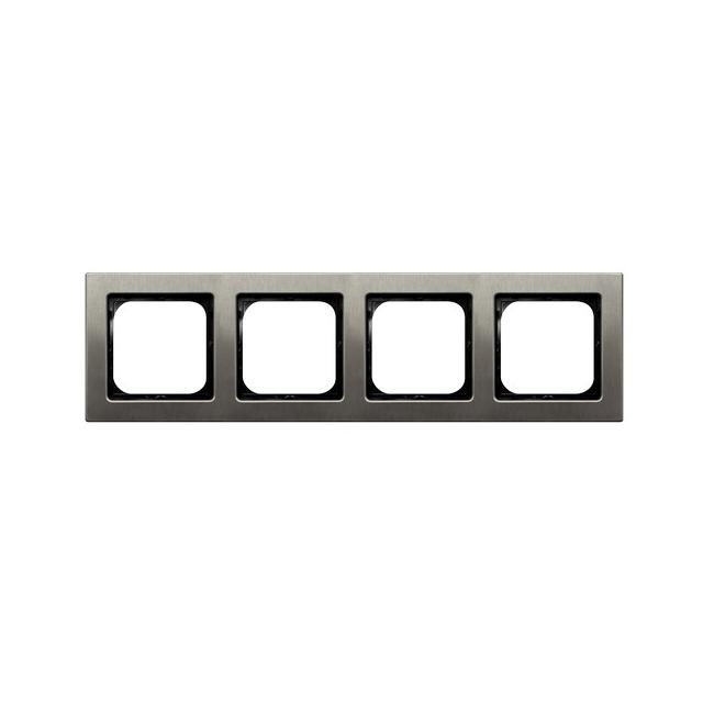 SONATA STAL INOX Ramka poczwórna kolor stal inox R-4RM/37 OSPEL