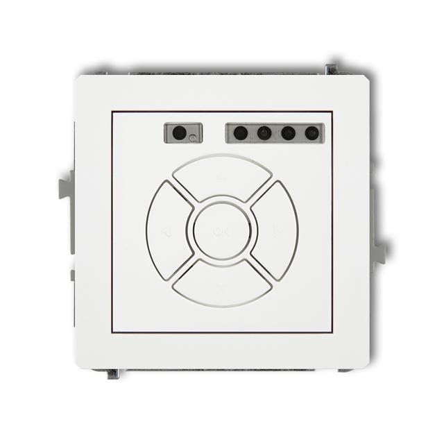 DECO Elektroniczny sterownik rolety (sterowanie lokalne i pilotem, sterowanie strefą i podstrefą) biały mat 25DSR-4 KARLIK