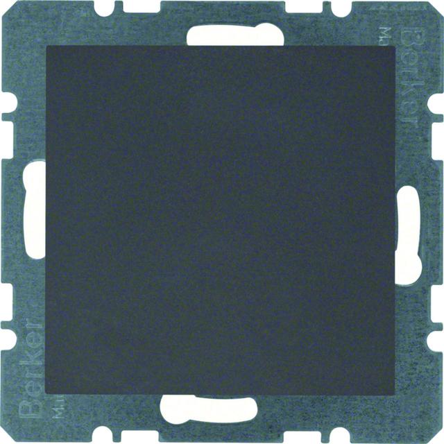 BERKER B.Kwadrat/B.3/B.7 Zaślepka z płytką czołową bez pazurków rozporowych antracyt 10091606 HAGER