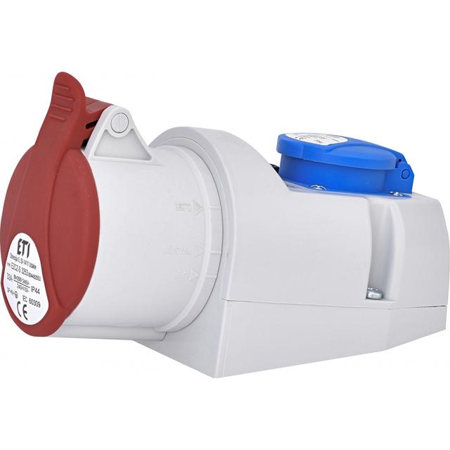 32A 400V/230V Gniazdo kombi 3P+N+PE plus EE 16S Schuko IP44 EZCZ -S 3253 004482053 ETI
