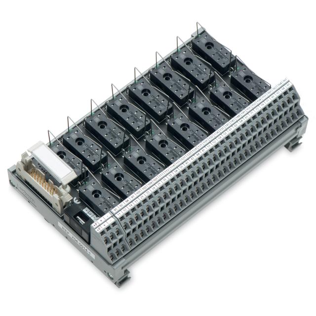 moduł przekaźnikowy wyjściowy z 16 przekaźnikami 24V DC 1p WAGO