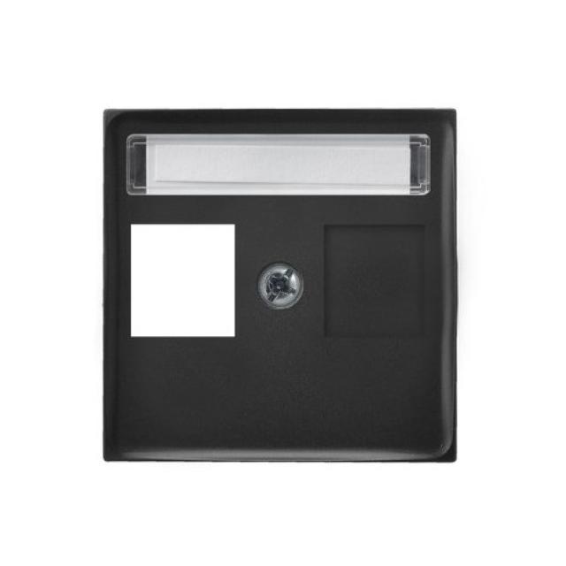 Aria Pokrywa gniazda pojedynczego Keystone czarny PGPK-1U/33 OSPEL