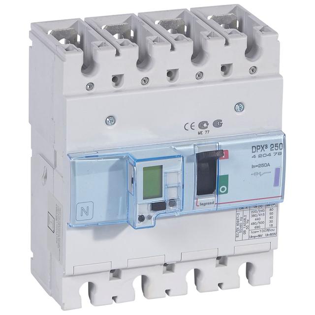 Wyłącznik DPX3 250 El+P 4P 250A 50Ka 420479 LEGRAND