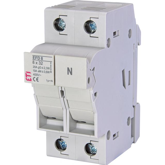 EFD 8-A 1p+N - Rozłącznik bezpiecznikowy z adapterem
