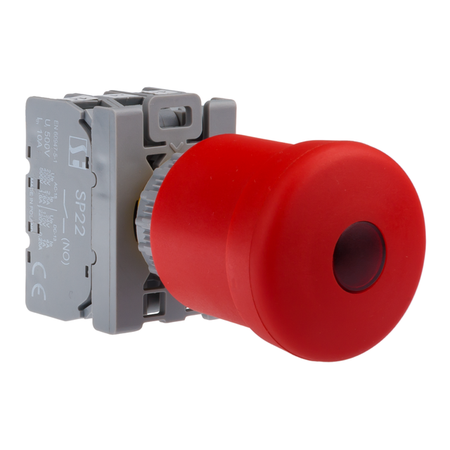 PRZYCISK BEZP. PODŚWIETLANY  2ROZ STANDARD