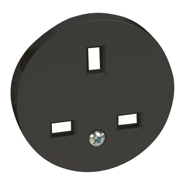 CELIANE - Plakietka do gniazd 2P+Z standard angielski grafitowa, Legrand