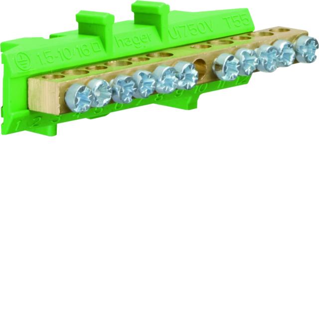 Listwa przyłączeniowa z cokołem ochronna 5x16+6x10 mm2 KM11E HAGER