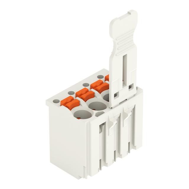 Gniazdo picoMAX raster 3,5mm 4‑biegunowy z płytką uchwytową 2091‑1104 /100szt./ WAGO