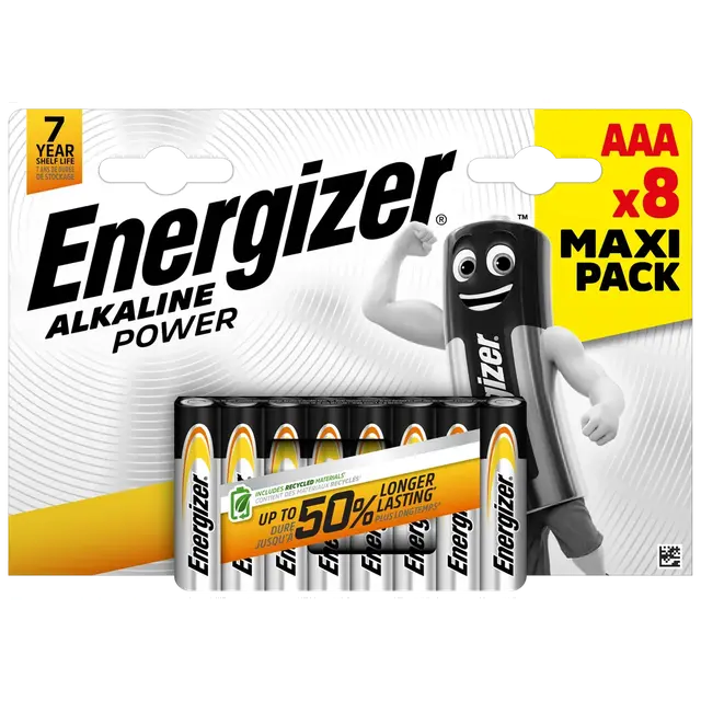 BATERIA ENERGIZER ALKALINE POWER AAA LR03 /8