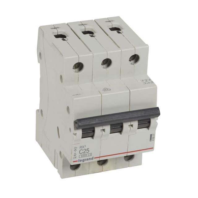 Wyłącznik Nadprądowy 3P C25A 6kA AC S303 RX3 419237 LEGRAND