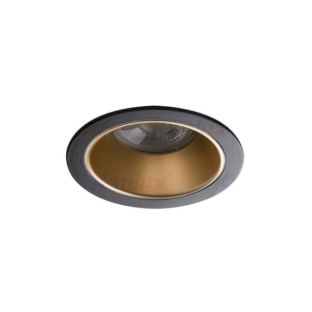 GLOZO DSO G/B Oczko sufitowe GLOZO DSO G/B okrągły stop aluminium kolor złoty / czarny 1XGx5,3/GU10