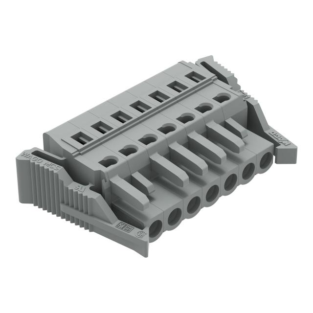 Gniazdo MCS‑MIDI Classic 7‑biegunowe szare raster 5mm 231‑107/037‑000 /50szt./ WAGO