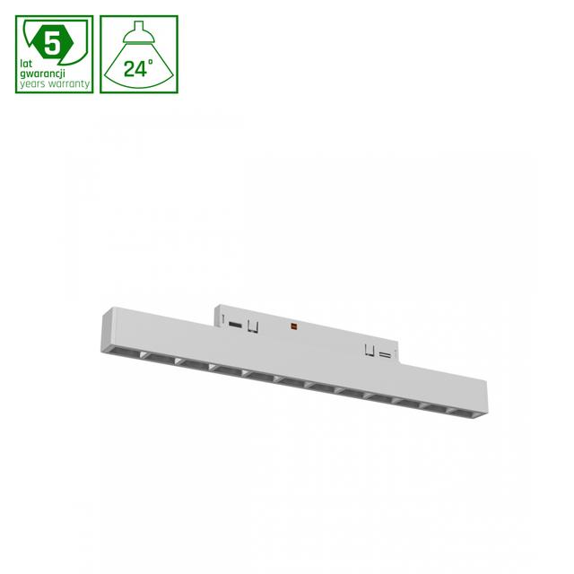 SYSTEM SHIFT NANO - GRID S OPRAWA LINIOWA 196X12X30MM 10W 24ST BIAŁY 5 LAT GW.