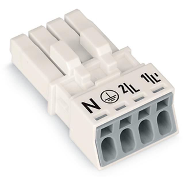 Gniazdo 4‑torowe białe WINSTA MINI 890‑224 /50szt./ WAGO