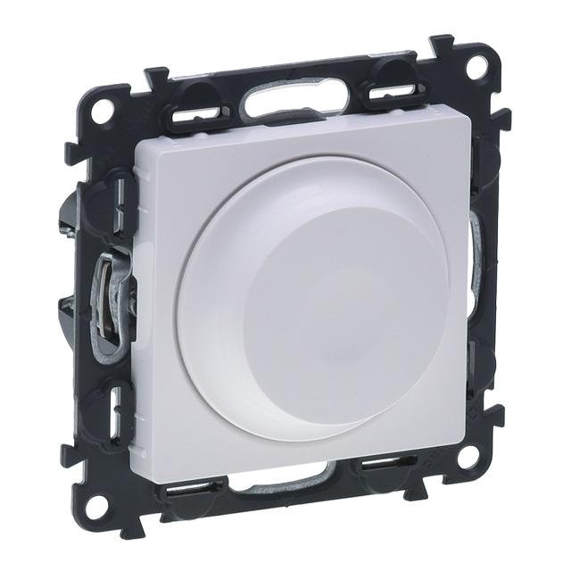 VALENA LIFE ŚCIEMNIACZ OBROTOWY BEZ ZACISKU NEUTRALNEGO BIAŁY 230 V~, Legrand