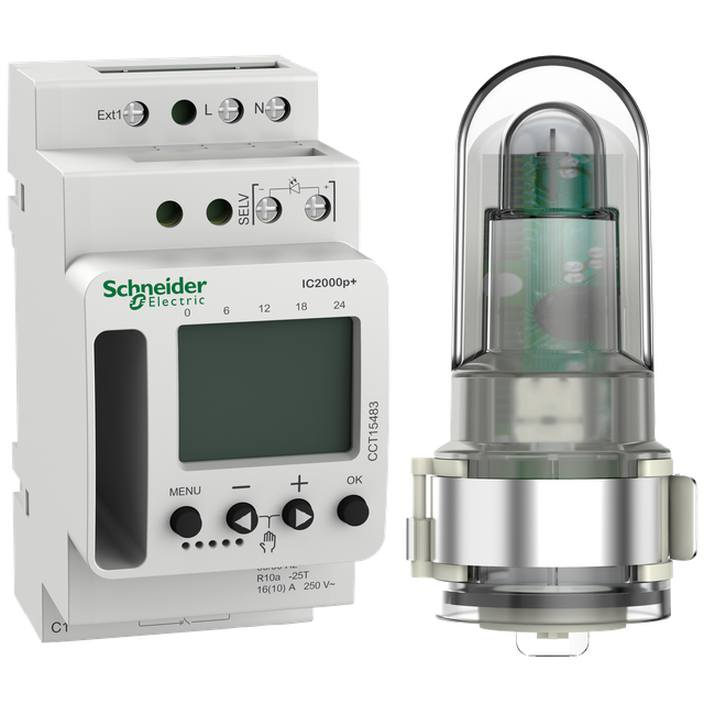 Cyfrowy, programowalny czasowo, łącznik zmierzchowy IC 200p+, 1-kanałowy