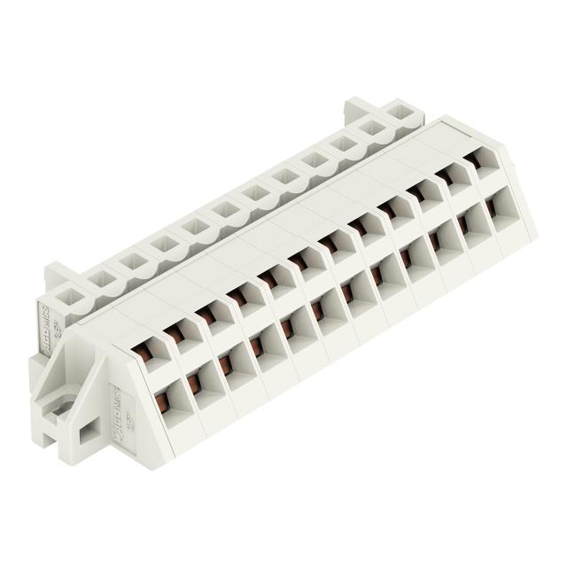 MCS-MIDI Classic gniazdo kątowe 12-bieg. j-szare raster 5 mm /25szt./ WAGO