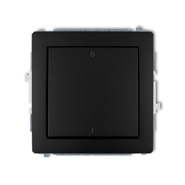 DECO Mechanizm łącznika dwubiegunowego czarny mat