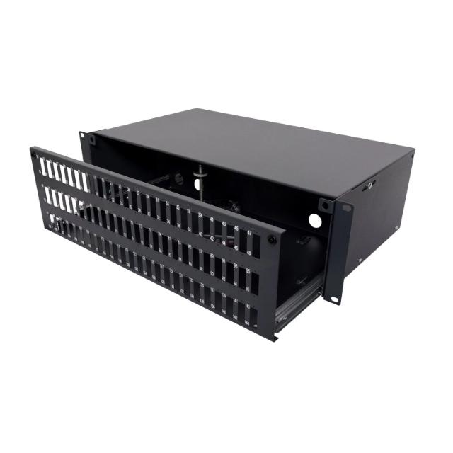 Panel 19'' 3U z frontem 72x SC duplex, na prowadnicy Partners P3-T720000-E-LV C&C