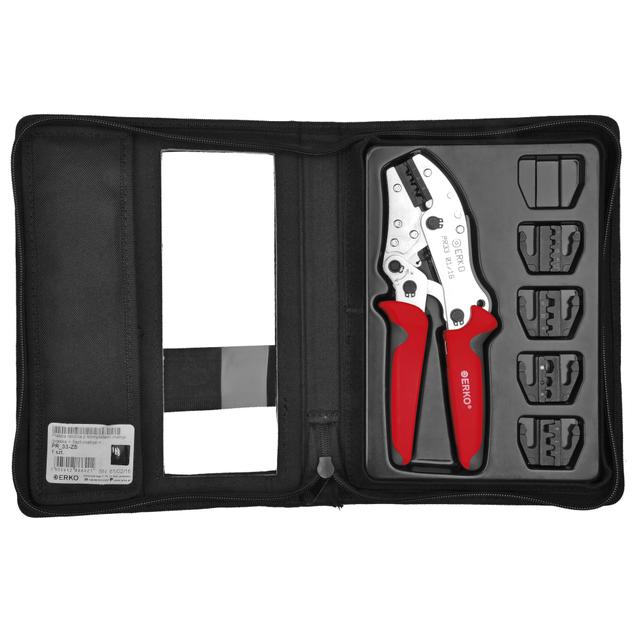 Praska ręczna z kompletem matryc (praska + 5szt matryc + opakowanie)