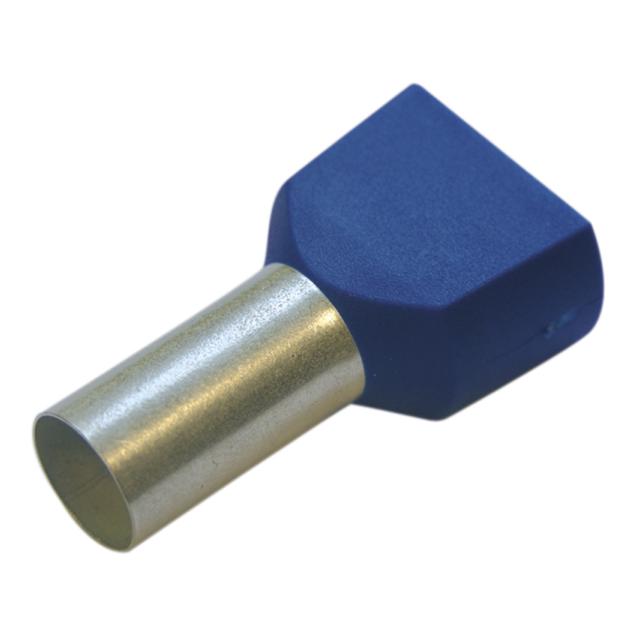 Twin -końcówki tulejkowe 2,5/10 niebieskie