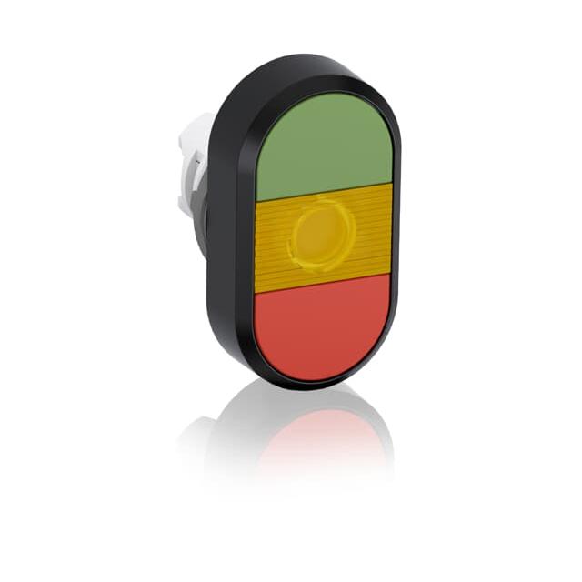 Przycisk podwójny bez tekstu żółte pole podświetlany MPD1-11Y