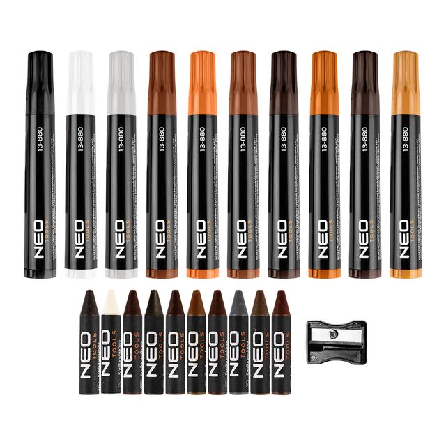 Zestaw naprawczy do mebli 21 elementów (markery i kredki woskowe)