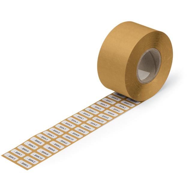 etykiety samoprzylepne z tkaniny 20 x 7 mm białe 3000 szt./rolka