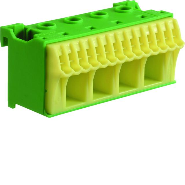 QuickConnect Blok samozacisków ochronny zielony 4x16+14x4mm2 szer. 75mm KN18E HAGER