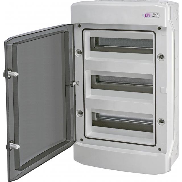 Rozdzielnica natynkowa 3x12 IP-65 drzwi transparentne ECH-36PT-s 001101080 ETI