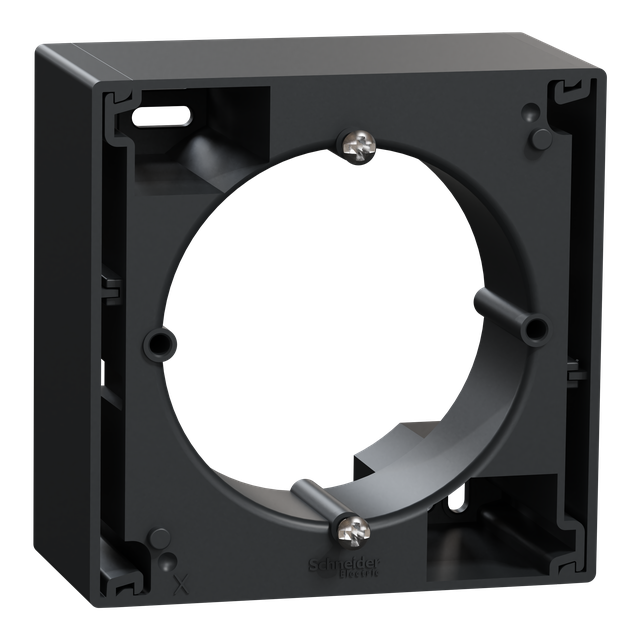 Miluz ED, Podstawa natynkowa 1-krotna, antracyt