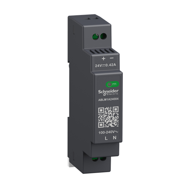 Phaseo regulowany zasilacz impulsowy 100-240V AC 24V 0,4 A 1 fazowy Modular ABLM1A24004 SCHNEIDER