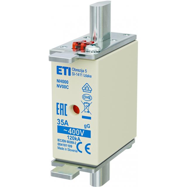 Wkładka topikowa NH zwłoczna KOMBI NH000 WT-00C gG 35A 400V 004181109 ETI
