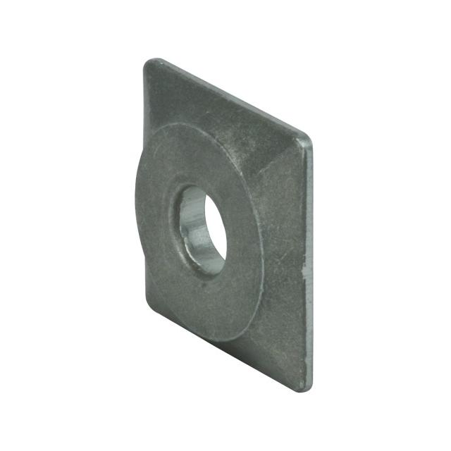 Podkładka kwadratowa sprężynująca dł. 50x50x8 mm, otwór 17 mm, stop Al