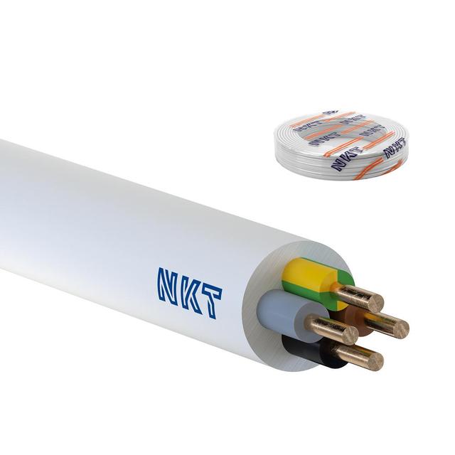 Przewód instalacyjny YDY żo 4x1,5mm2 biały 450/750V NKT